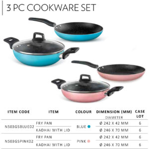 3pc Cookware Set