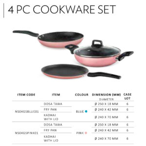 4pc Cookware Set