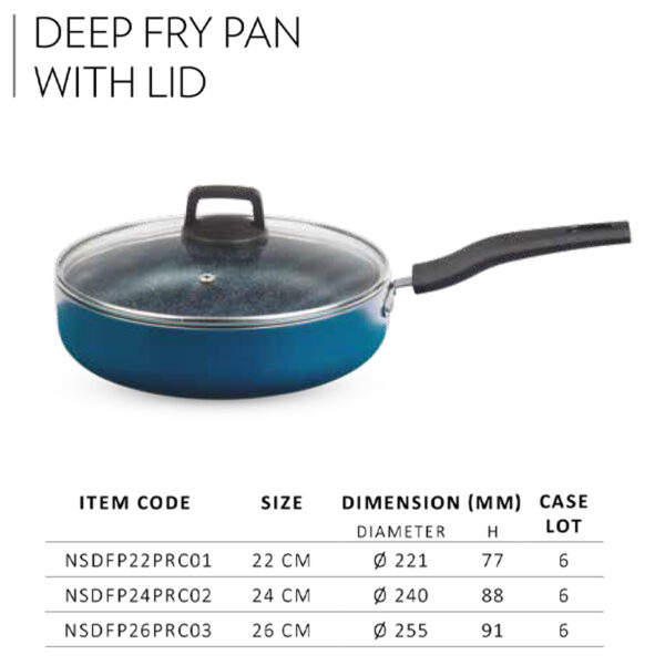 Deep Fry Pan with Lid