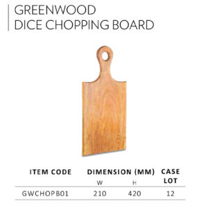 Greenwood Dice Chopping Board