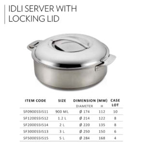 Idli Server with Locking LID