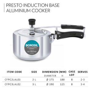 Presto Induction Base Aluminium Cooker