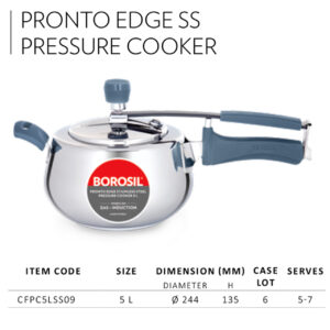 Pronto Edges SS Pressure Cooker 02