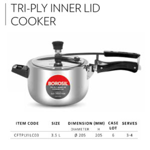 Tri Ply Inner LID Cooker 3.5 L