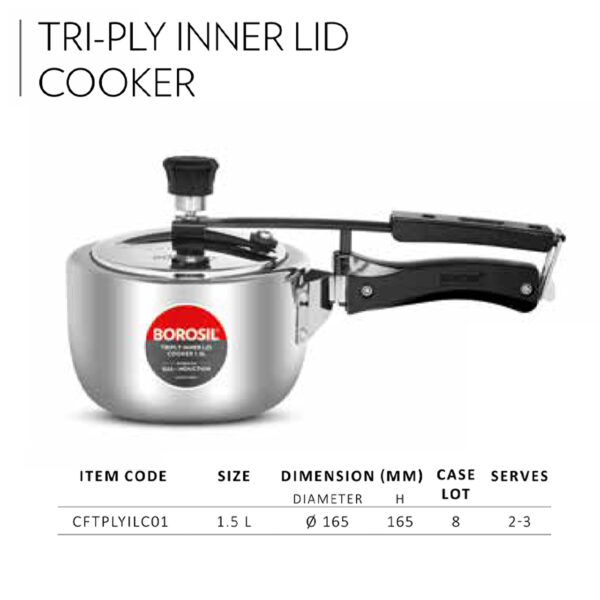 Tri Ply Inner LID Cooker